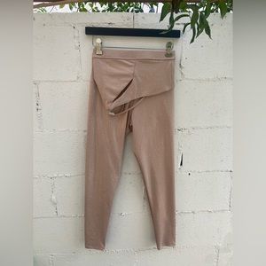 NWOT:Onzie High Rise Legging+Sutra Bra set, Tan Sparkle, Size S/M